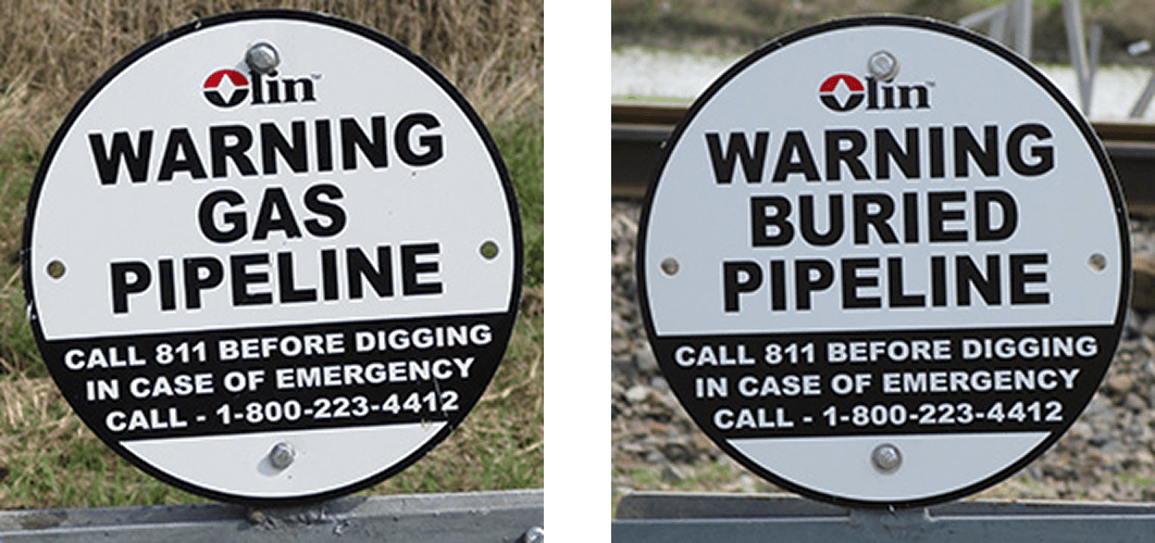 Olin Chlor Alkali | Warning For Pipeline Image